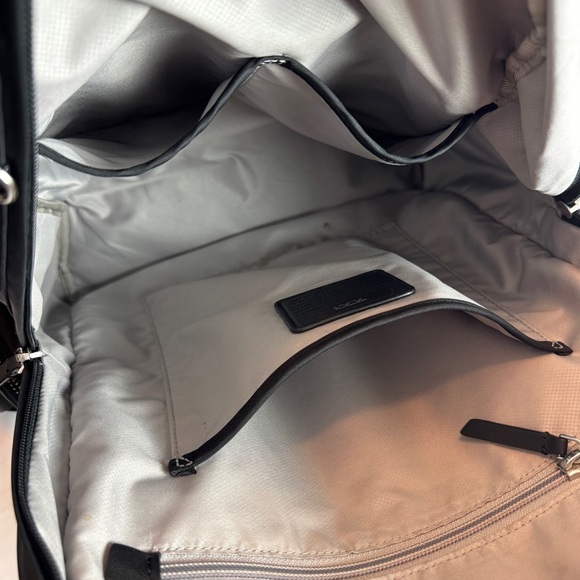 Tumi Carson Backpack, Black w/Silver Hardware - Picture 5 of 12